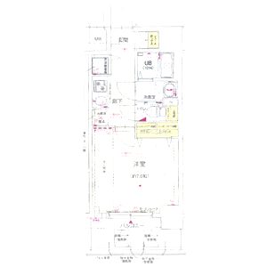 ジアコスモ江戸堀パークフロントの間取り図