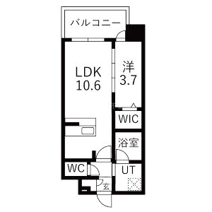 D.Clarest長田駅前の間取り図