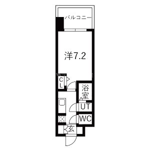 D.Clarest長田駅前の間取り図