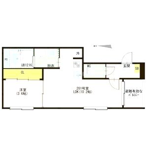 レフジアコート平野の間取り図