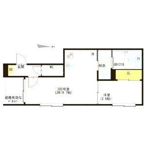 レフジアコート平野の間取り図