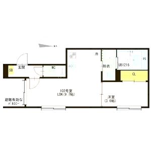 レフジアコート平野の間取り図