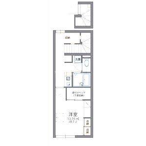 レオパレスエムズコートの間取り図