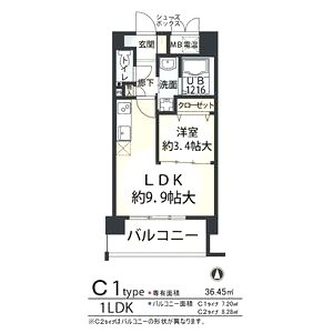 フジ-ディア・ミュ・リッヒの間取り図
