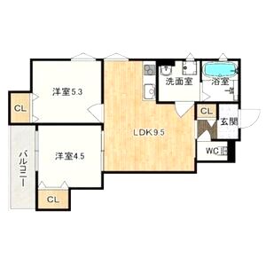 クリエオーレ東園田町I(クリエオーレ ヒガシソの間取り図