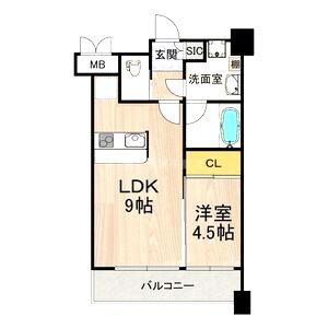 プレジオ緑地公園の間取り図