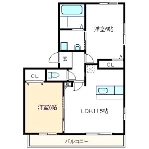 ボナールシャルトIの間取り図