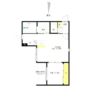 ハーモニーテラス豊里の間取り図