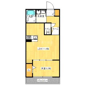 サニーコート三宝の間取り図