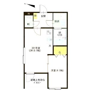 リラヴィ椥辻の間取り図