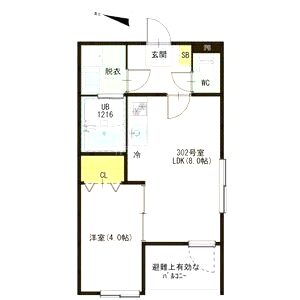 リラヴィ椥辻の間取り図