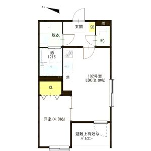 リラヴィ椥辻の間取り図