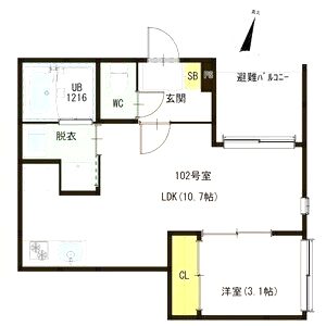 コロンヤマシナの間取り図
