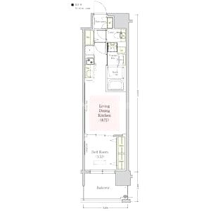 アーバネックス心斎橋EASTの間取り図