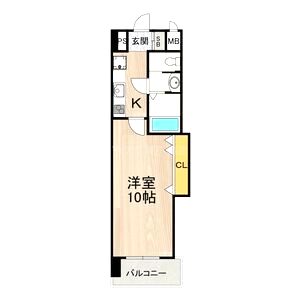 Luxe天王寺の間取り図