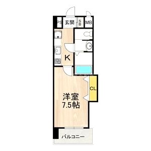 Luxe天王寺の間取り図