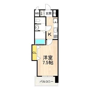 Luxe天王寺の間取り図