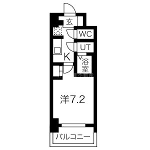 エスリードコート阿倍野昭和町の間取り図