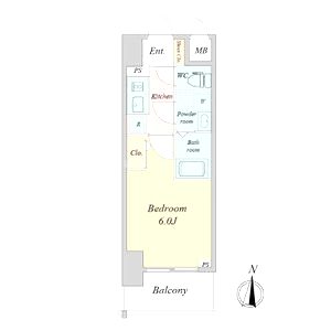 エスリードレジデンス大阪本町の間取り図
