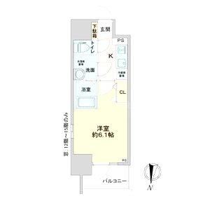 エスリードレジデンス大阪本町の間取り図