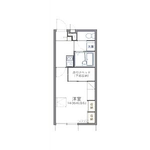 レオパレスEast auk IVの間取り図