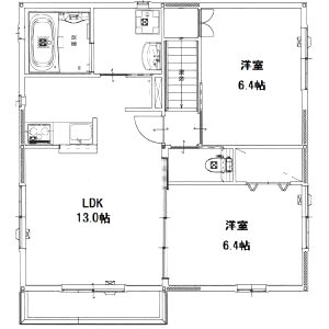 フローラ坂元Cの間取り図