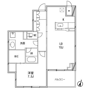 アーデンタワー福島ウエストの間取り図