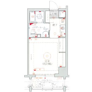 エステムコート大手前レシェンテの間取り図