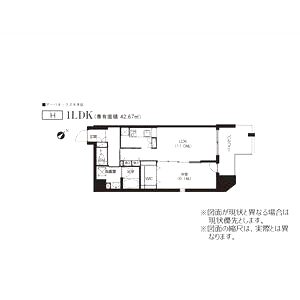 アーバネックス大手前の間取り図