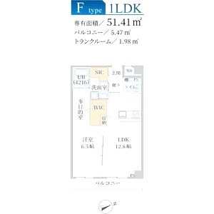 KS Grand Riverの間取り図