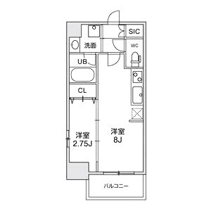Fortuney江坂IIの間取り図