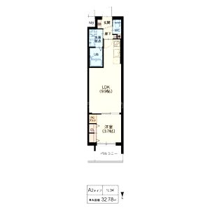 スプランディッド江坂DUEの間取り図