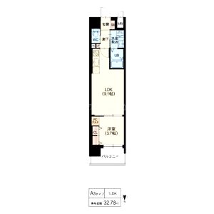 スプランディッド江坂DUEの間取り図