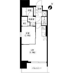 アーバネックス京橋の間取り図