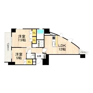 フロンティアタワー日本橋の間取り図