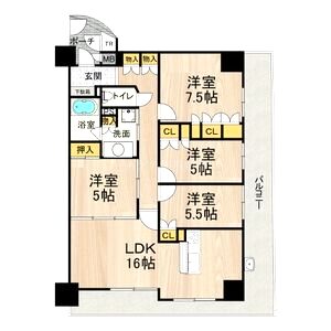 フロンティアタワー日本橋の間取り図