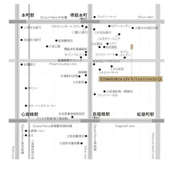 コンフォリア・リヴ北久宝寺Qの外観2枚目
