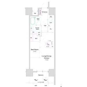 コンフォリア・リヴ北久宝寺Qの間取り図