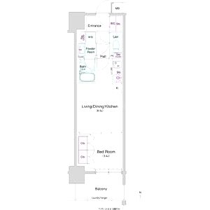 コンフォリア・リヴ北久宝寺Qの間取り図