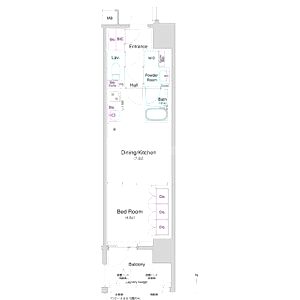 コンフォリア・リヴ北久宝寺Qの間取り図