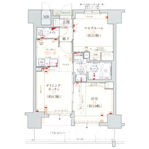 エステムプラザ神戸西IVインフィニティの間取り図
