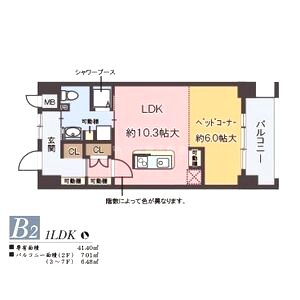 ナタリー神戸の間取り図