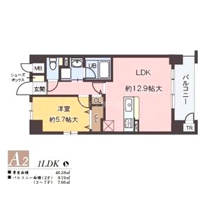 ナタリー神戸の間取り図