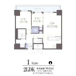 GRAND VILLASSE 福島の間取り図