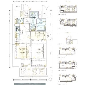 エステムコート北堀江の間取り図