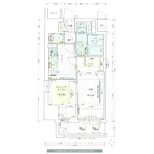 エステムコート北堀江の間取り図