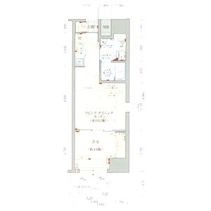 エステムコート難波EASTレオルガの間取り図