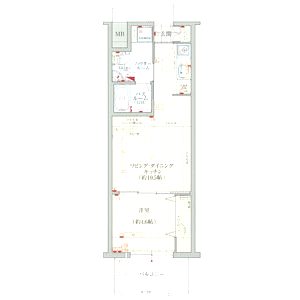 エステムコート難波EASTレオルガの間取り図