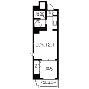 エステムコート難波EASTレオルガの間取り図