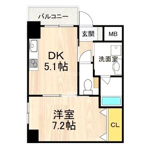 フロンティアタワー九条IIIの間取り図